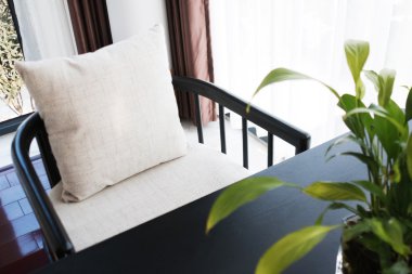 Modern yatak odasının içi