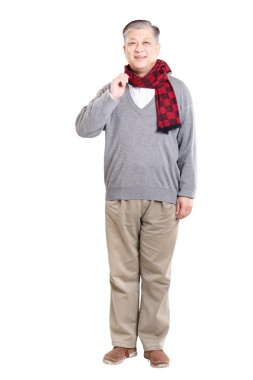 eski Asya adam ayakta