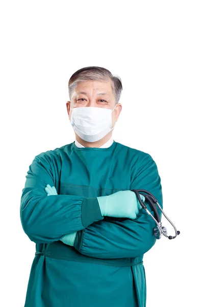 Eski Asya adam cerrahi doktor — Stok fotoğraf
