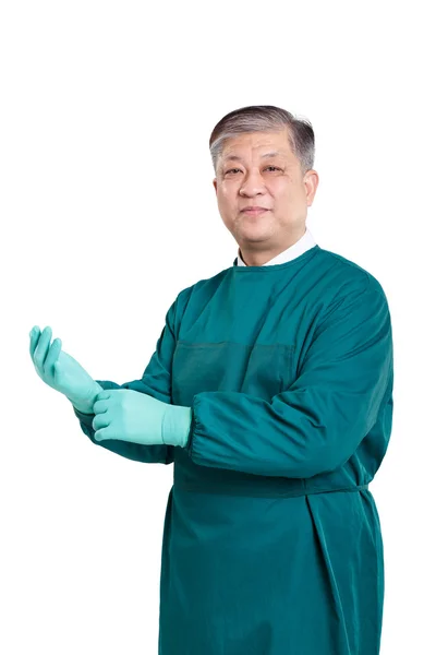 Alter asiatischer Mann Arzt — Stockfoto