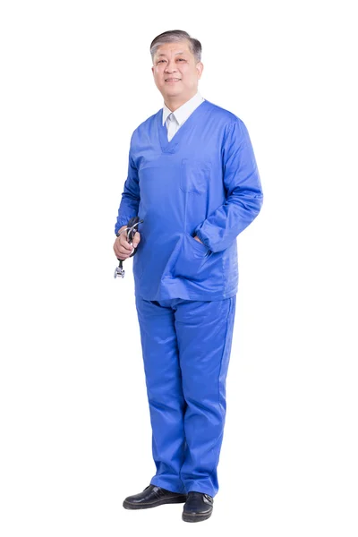 Alter asiatischer Mann Chirurgie Arzt — Stockfoto