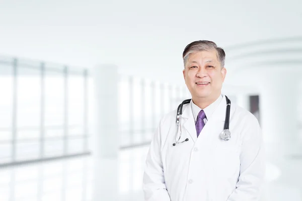 Asian man doctor in white uniform — Stock Photo, Image