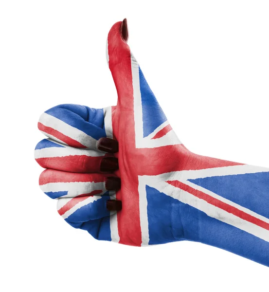 Thumb up for Great Britain — Stock Photo, Image