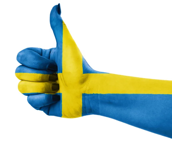 Nationella flagga Sverige — Stockfoto