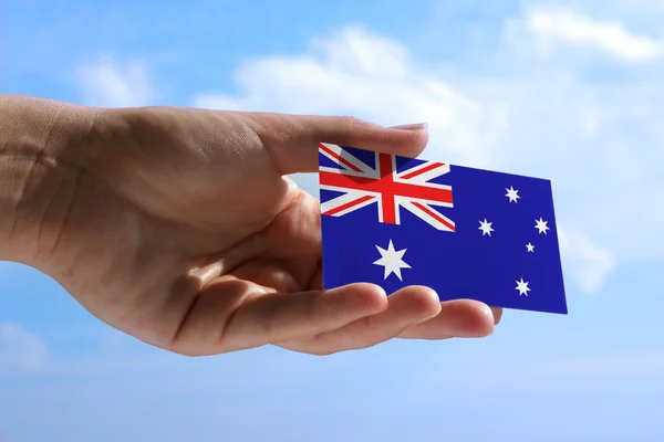 澳大利亚的小国旗 — 图库照片