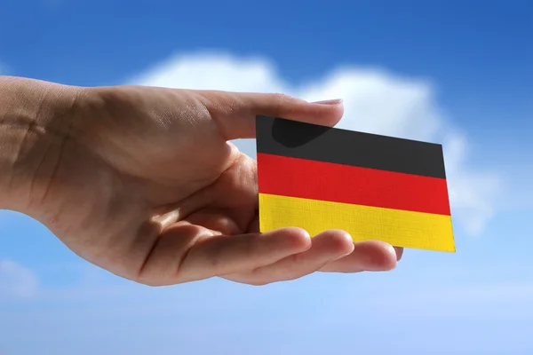 Small german flag — Stock Photo, Image