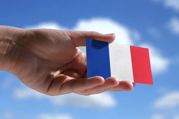 Small French flag — Stock Photo, Image
