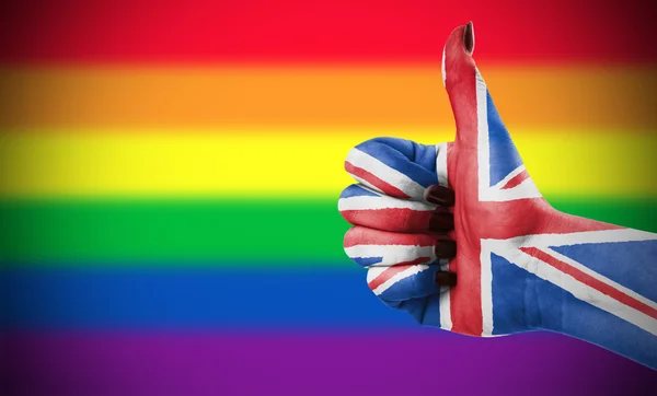 イギリスの Lgbt コミュニティのための積極的な態度 — ストック写真