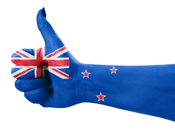 新西兰孤立的旗帜 图库图片