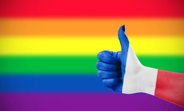 Θετική στάση της Γαλλίας για την Κοινότητα των ΛΟΑΤ Royalty Free Φωτογραφίες Αρχείου