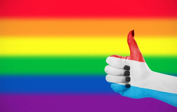 Positieve houding van Luxemburg voor Lgbt-Gemeenschap — Stockfoto