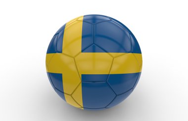 İsveç bandıralı futbol topu