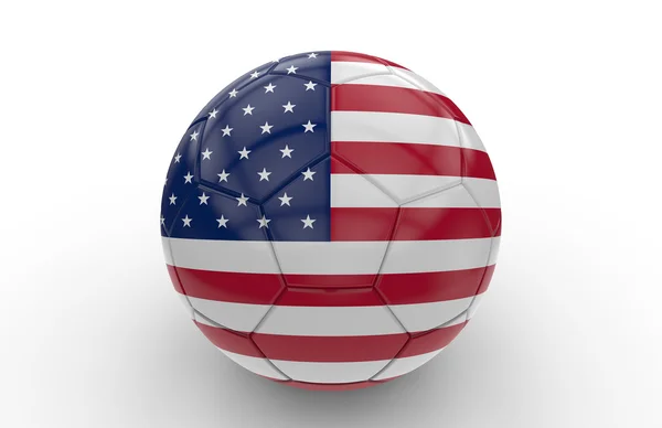Pelota de fútbol EE.UU. bandera —  Fotos de Stock