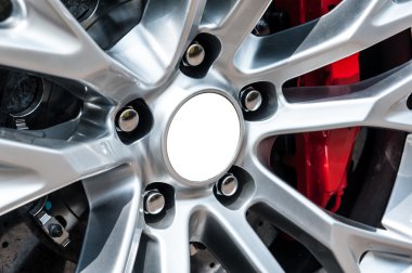 Bir modern spor tekerlek yakın çekim