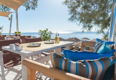 Beach Santorini adada Kahvaltı