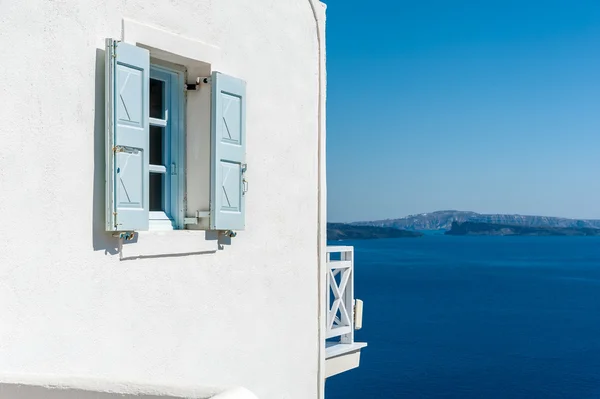 Nézd a a caldera Santorini — Stock Fotó