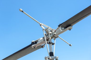Bir helikopter yakın çekim