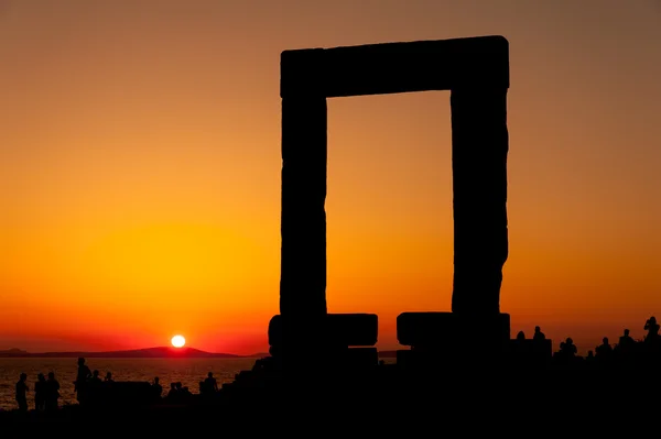 Portara di Naxos al tramonto — Foto Stock