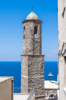 St. Anthony Katedrali Castelsardo, Sardinya, İtalya.