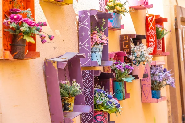 Colorful Way Alghero Sardinia Italy — Stock Photo, Image