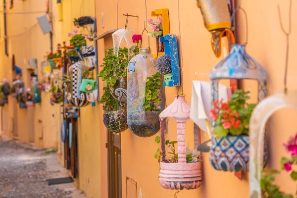 Colorful Way Alghero Sardinia Italy — Stock Photo, Image