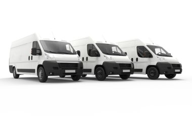Delivery vans clipart