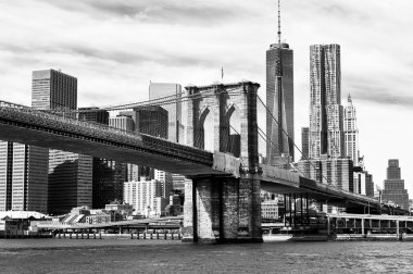 Siyah beyaz New York Skyline