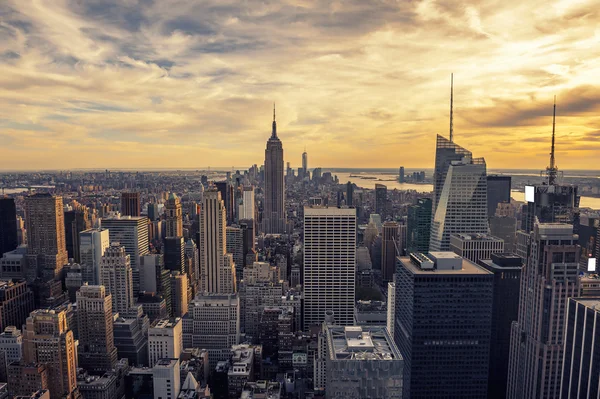 Sunset on Manhattan — Stock Photo, Image