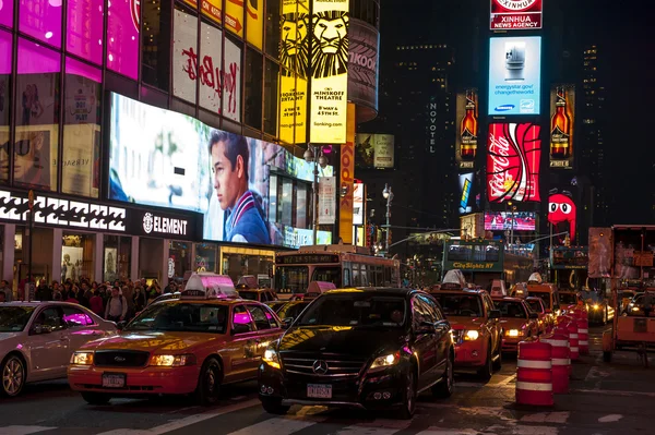 Éjszaka a Times Square — Stock Fotó