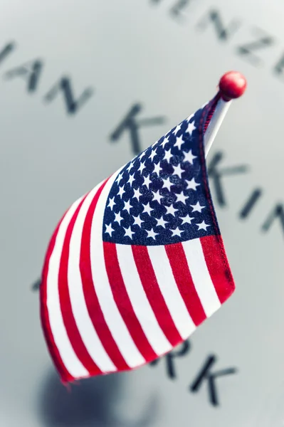 Drapeau des Etats-Unis au World Trade Center — Photo