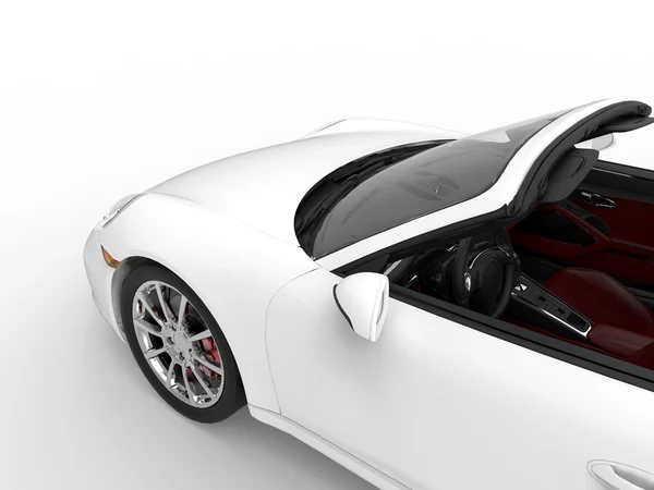 Крупним планом загальний білий спортивний автомобіль — стокове фото