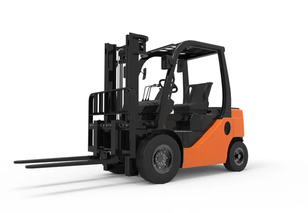 Forklift truck on a white background — 图库照片