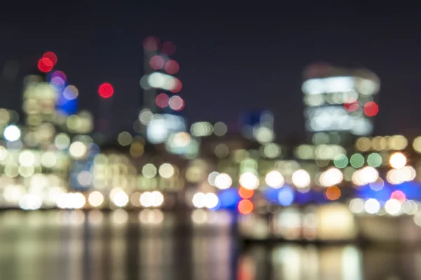 Efecto Bokeh en la noche de ciudad —  Fotos de Stock