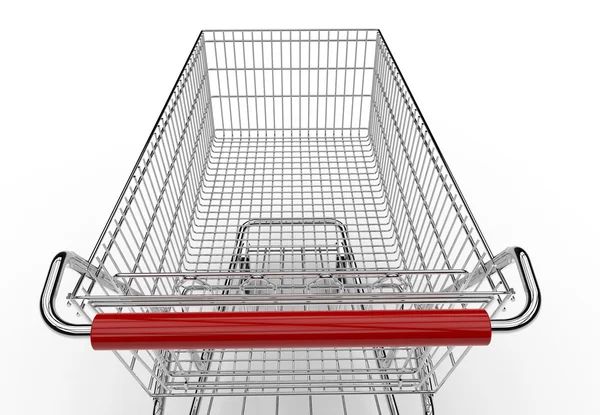 Empty shopping cart — Stock Photo, Image