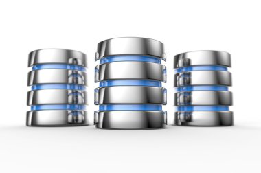 sabit disk ve veritabanı simgesi