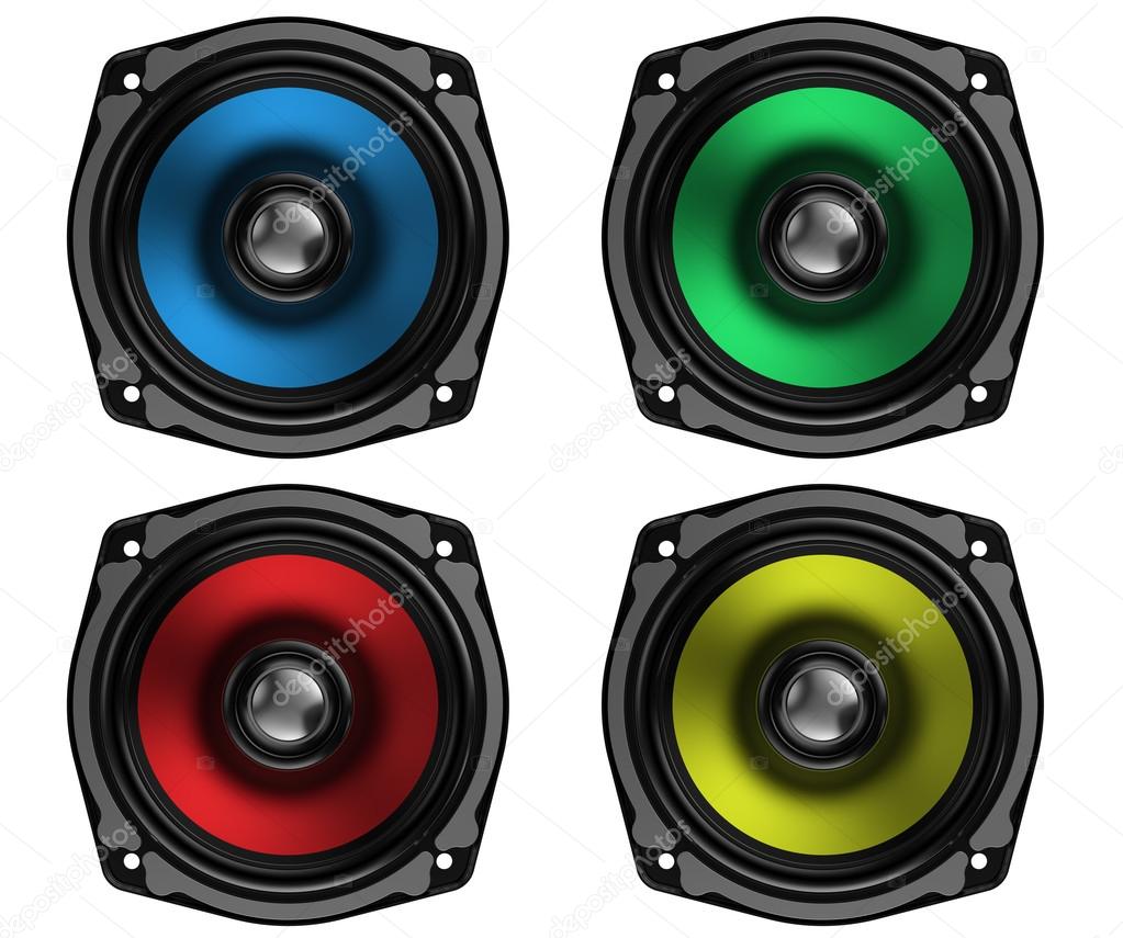 Colorful speakers