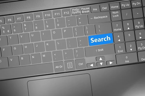 Keyboard with search text — Stock Photo, Image