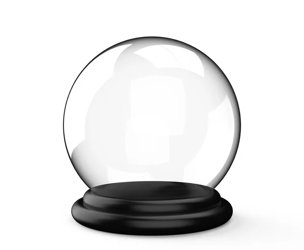 Bola de cristal mágico no fundo branco — Fotografia de Stock