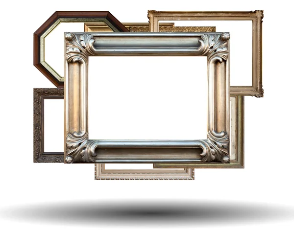 Many frames isolated on white — Stock Photo, Image