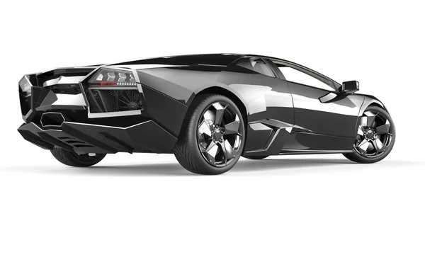 Voiture sport de luxe noire — Photo