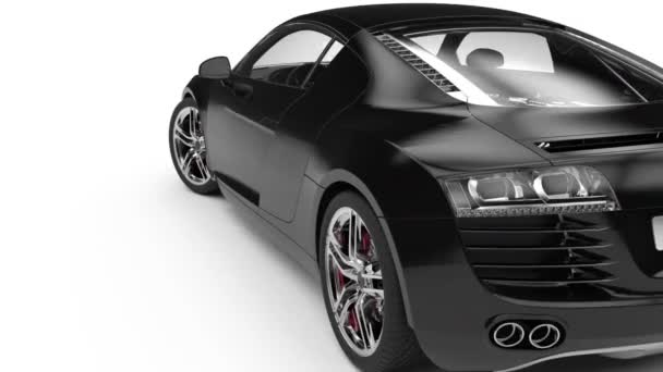 Luxury black car — Stock Video