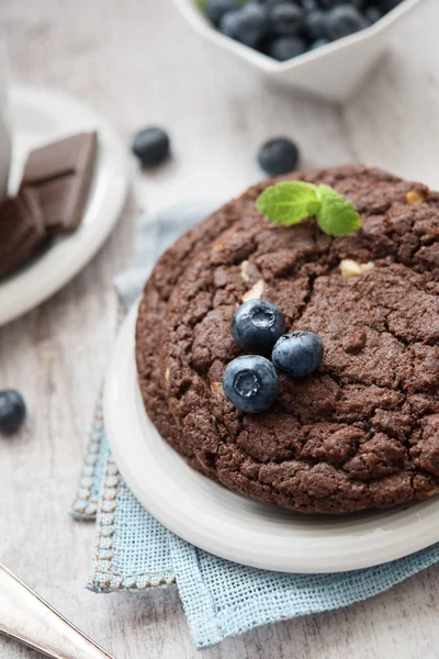 Chocolate brownie cookie — Stock Photo, Image