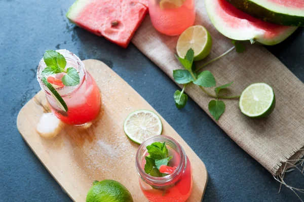 Delicious melon and lime drink — Stock Photo, Image