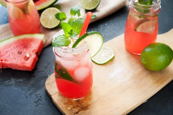 Delicious melon and lime drink — Stock Photo, Image