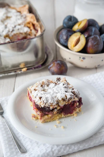 Bolo de ameixa doce — Fotografia de Stock