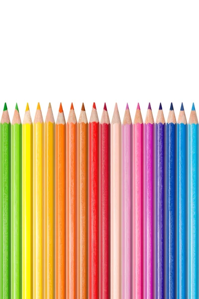 Row of colored pencils, color concept — Stock Photo, Image