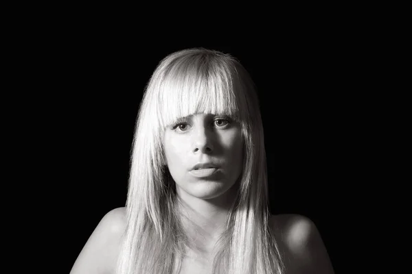 Closeup portrait of beautiful young woman — Stock Photo, Image