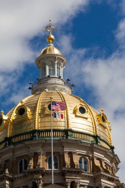 des Moines, Iowa capitol.