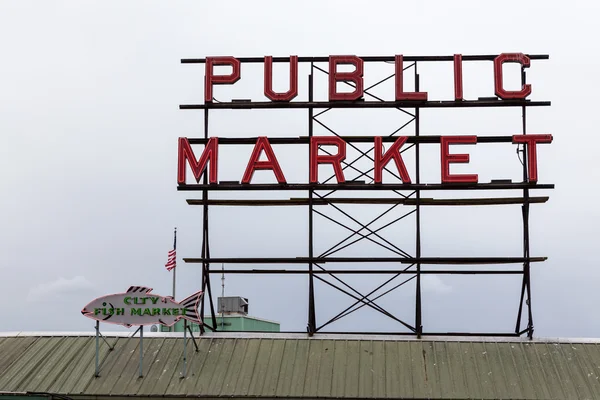Pike local mercado, seattle, washington — Fotografia de Stock