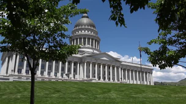 Utah State Capitol Building, Salt Lake City — Stockvideo